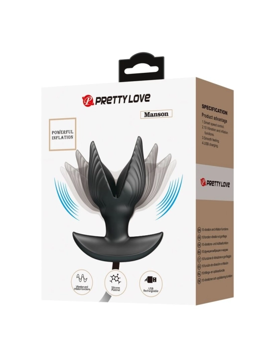 Aufblasbarer & Wiederaufladbarer Analplug von Pretty Love Bottom