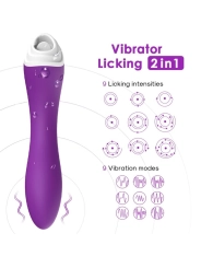 Fairyland Leckt Vibrierenden Clit und Vibrator Lila von Armony Stimulators