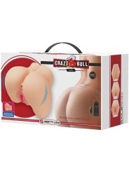 Realistischer Vagina- und Anus-Mila-Vibrator von Crazy Bull