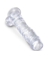 Clear Realistischer Penis mit Eieren 16.5 cm Transparent von King Cock