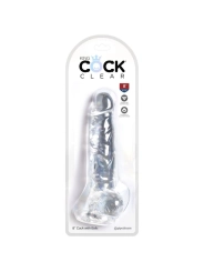 Clear Realistischer Penis mit Eieren 16.5 cm Transparent von King Cock