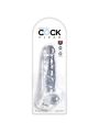 Clear Realistischer Penis mit Eieren 16.5 cm Transparent von King Cock