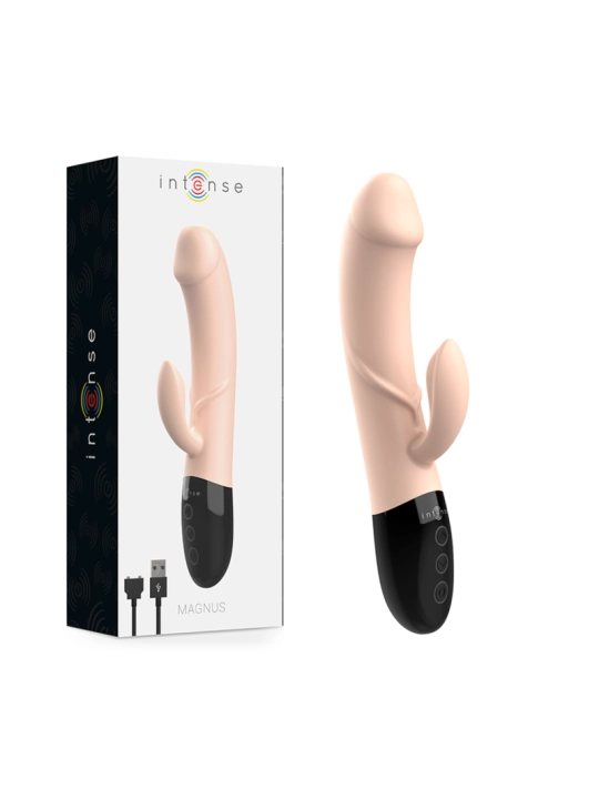 Natürlicher Wiederaufladbarer Vibrator Magnus Dual von Intense Couples Toys