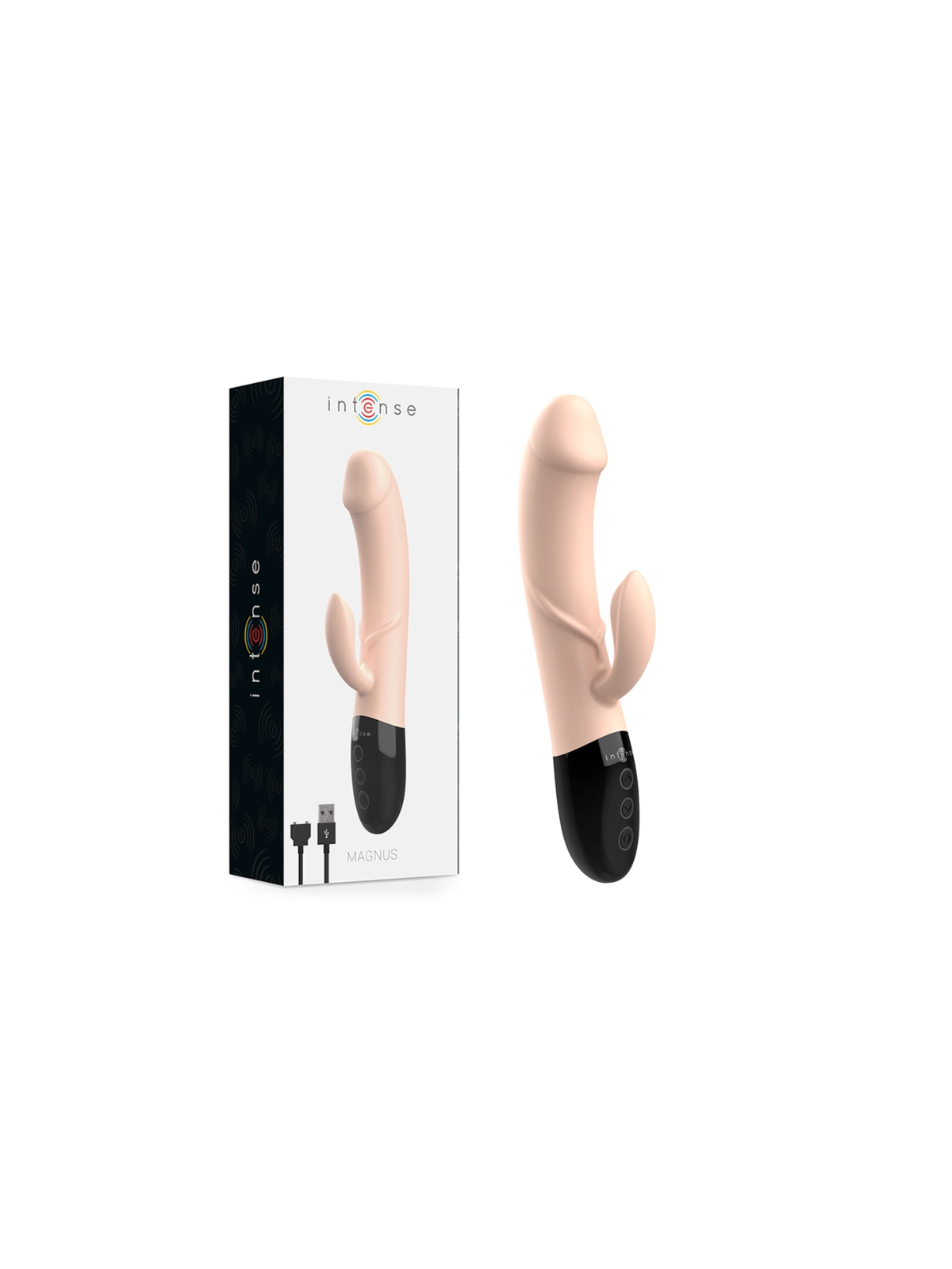 Natürlicher Wiederaufladbarer Vibrator Magnus Dual von Intense Couples Toys