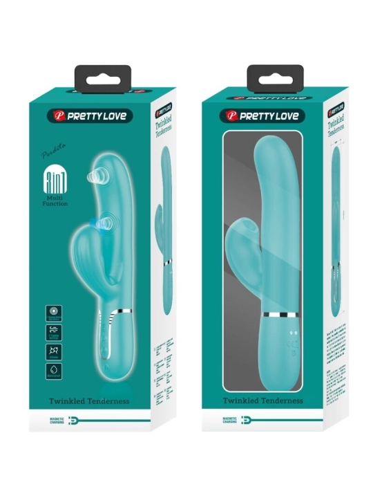 Perlita Multifunktions-3-In-1-G-Punkt-Vibrator Aqua Grün von Pretty Love Flirtation