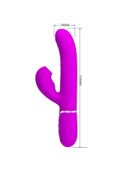 Perlita Multifunktions-3-In-1-G-Spot-Vibrator Violett von Pretty Love Flirtation