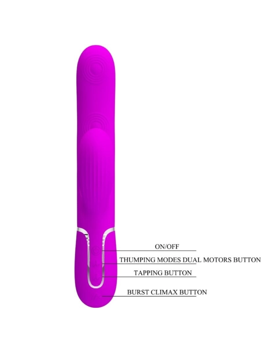 Perlita Multifunktions-3-In-1-G-Spot-Vibrator Violett von Pretty Love Flirtation