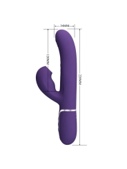 Perlita G-Spot Vibrator 3 in 1 Multifunktions-Lila von Pretty Love Flirtation