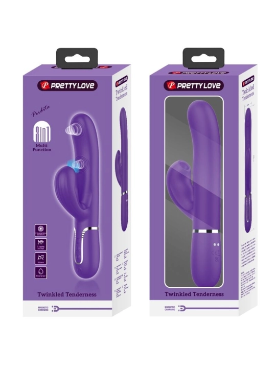 Perlita G-Spot Vibrator 3 in 1 Multifunktions-Lila von Pretty Love Flirtation