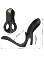 Joy Jumper Ringvibrator für Paare & Analplug Fernbedienbares Schwarz von Armony For Him