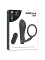 Penisring mit Fernbedienbares Analplug Schwarz Wiederaufladbar von Addicted Toys