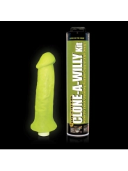 Leuchtenden Grünen Penis-Kloner von Willy mit Vibrator von Clona-Willy