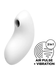 Vulva Lover 2 Luftpulsstimulator & Vibrator Weiss von Satisfyer Air Pulse