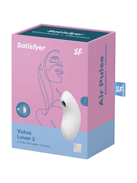 Vulva Lover 2 Luftpulsstimulator & Vibrator Weiss von Satisfyer Air Pulse