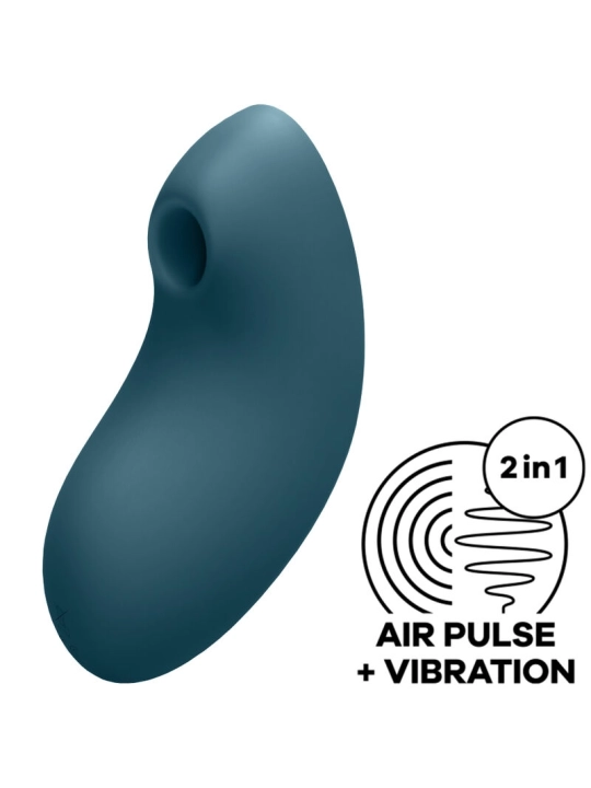 Vulva Lover 2 Luftpulsstimulator & Vibrator Blau von Satisfyer Air Pulse