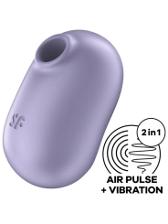 Pro To Go 2 Doppelter Luftpulsstimulator & Vibrator Violett von Satisfyer Air Pulse