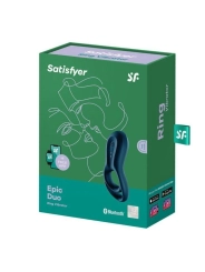 Epic Duo Ringvibratorapp Blau von Satisfyer Connect