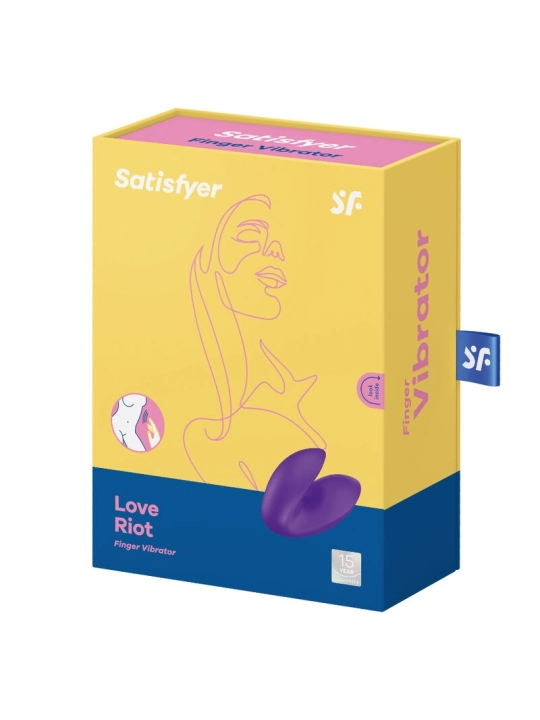 Love Riot Fingervibrator Lila von Satisfyer Vibrator