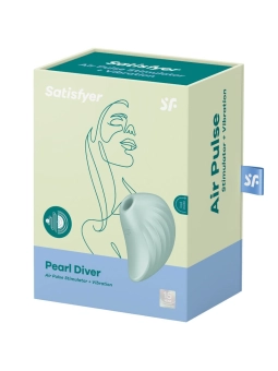 Pearl Diver Air Pulse Stimulator & Vibrator Grün von Satisfyer Air Pulse