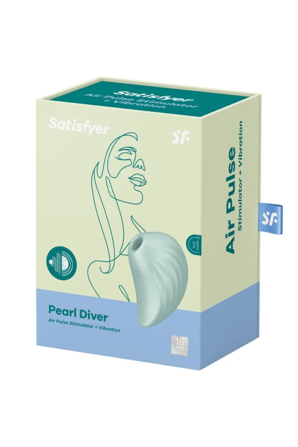 Pearl Diver Air Pulse Stimulator & Vibrator Grün von Satisfyer Air Pulse