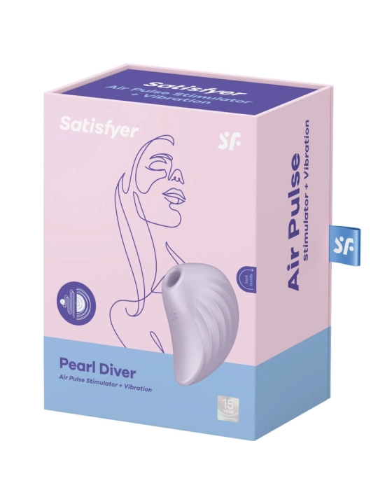 Pearl Diver Air Pulse Stimulator & Vibrator Violett von Satisfyer Air Pulse