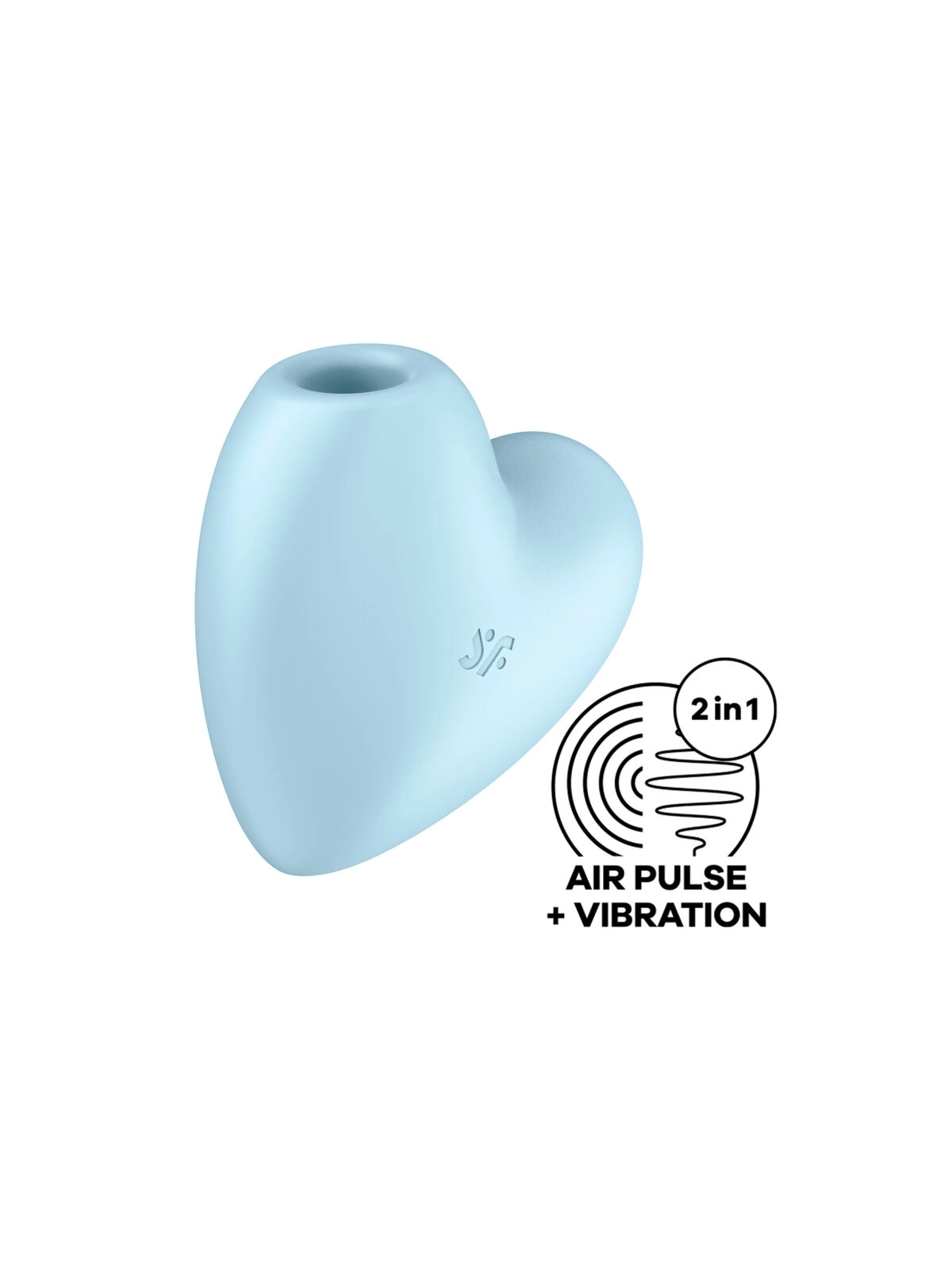 Cutie Heart Air Pulse Stimulator & Vibrator Blau von Satisfyer Air Pulse