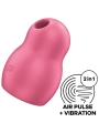 Pro To Go 1 Doppelter Luftpulsstimulator & Vibrator Rot von Satisfyer Air Pulse