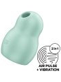 Pro To Go 1 Doppelter Luftpulsstimulator & Vibrator Grün von Satisfyer Air Pulse