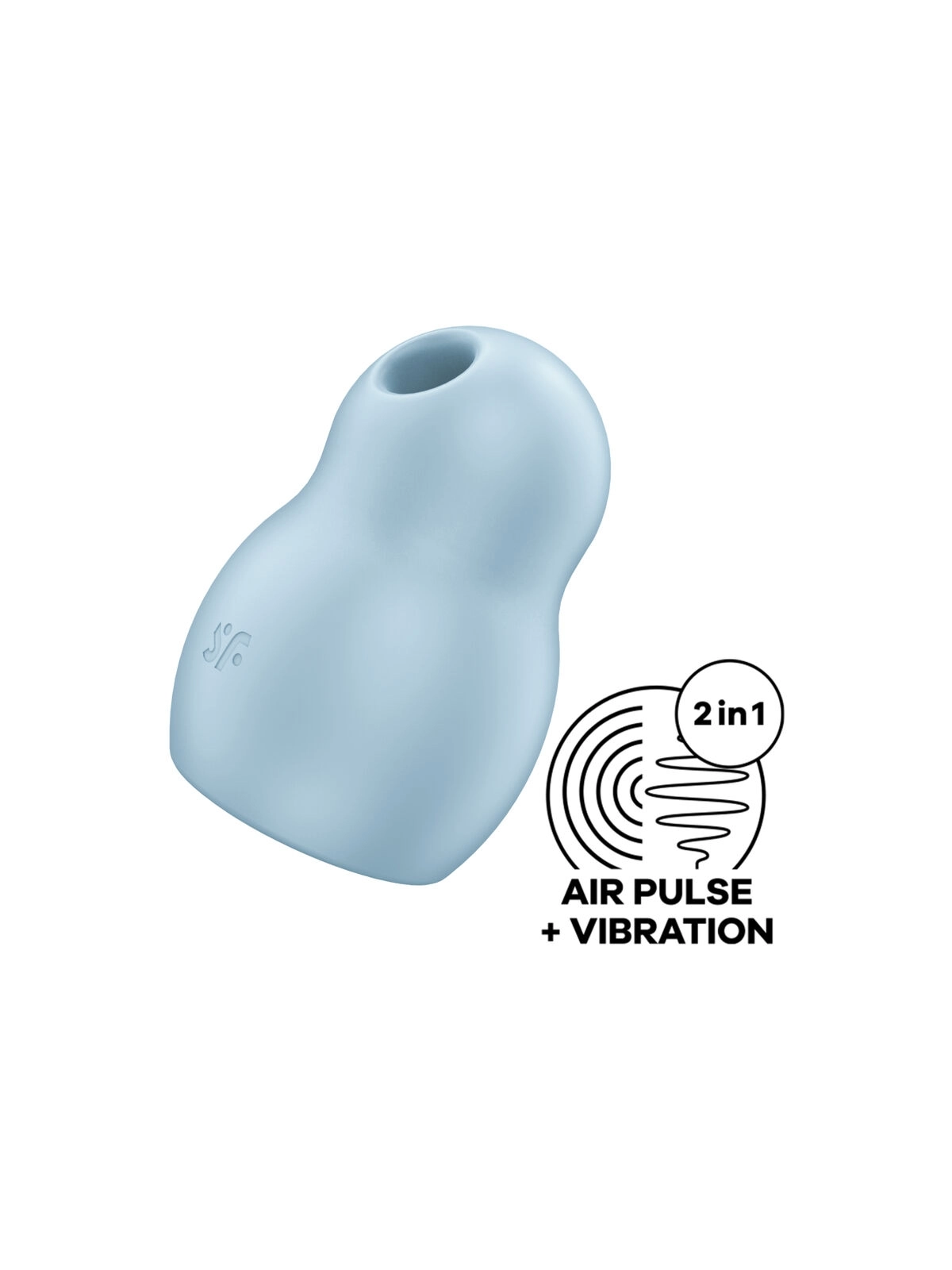 Pro To Go 1 Doppelter Luftpulsstimulator & Vibrator Blau von Satisfyer Air Pulse