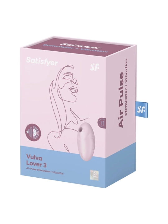 Vulva Lover 3 Luftpulsstimulator & Vibrator Rosa von Satisfyer Air Pulse