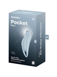 Pocket Pro 1 Klitoris-Stimulator Hellblau von Satisfyer Air Pulse