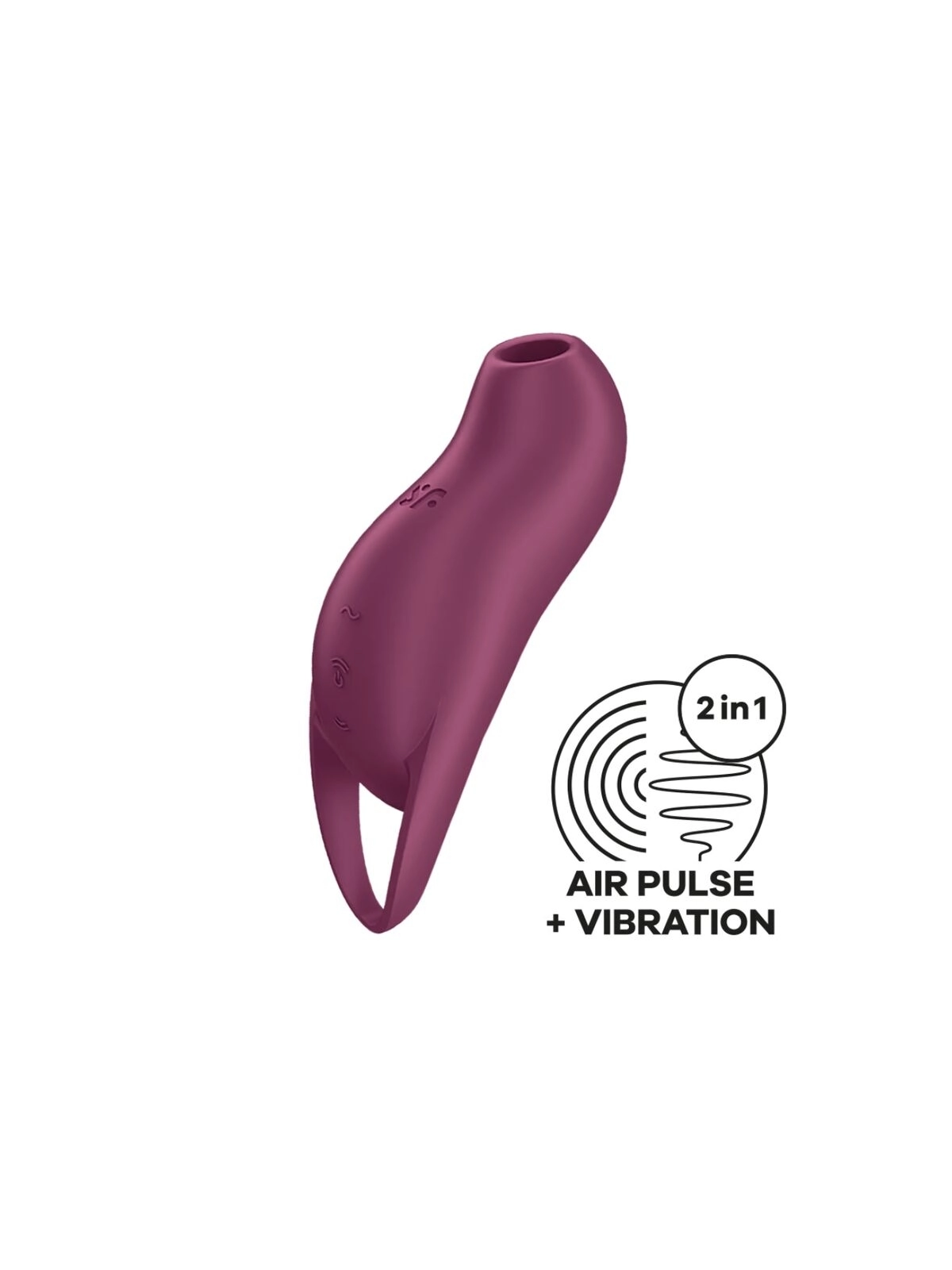 Pocket Pro 1 Klitoris-Stimulator Granat von Satisfyer Air Pulse