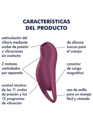 Pocket Pro 1 Klitoris-Stimulator Granat von Satisfyer Air Pulse