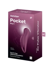 Pocket Pro 1 Klitoris-Stimulator Granat von Satisfyer Air Pulse