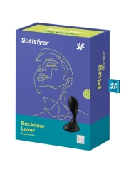 Backdoor Lover Roter Anal Vibrator Stecker Schwarz von Satisfyer Plugs