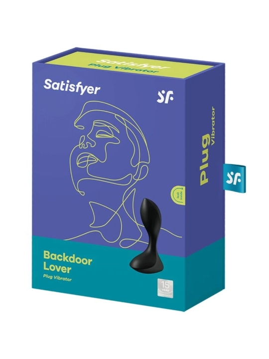 Backdoor Lover Roter Anal Vibrator Stecker Schwarz von Satisfyer Plugs