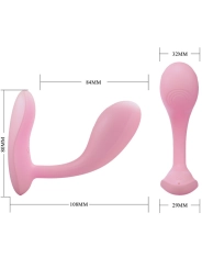 Baird G-Spot 12 Vibrationen Wiederaufladbare Rosa App von Pretty Love Flirtation