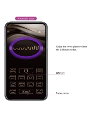 Baird G-Spot 12 Vibrationen Wiederaufladbar Lila App von Pretty Love Flirtation