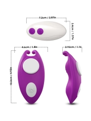 Honeybee Tragbares Höschenn Vibrator G-Spot Fernbedienbares Lila von Armony Wearables