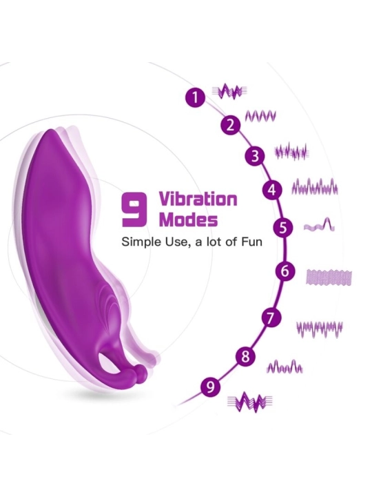 Honeybee Tragbares Höschenn Vibrator G-Spot Fernbedienbares Lila von Armony Wearables