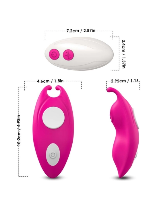 Honeybee Tragbares Höschenn Vibrator G-Spot Fernbedienbares Fuchsia von Armony Wearables