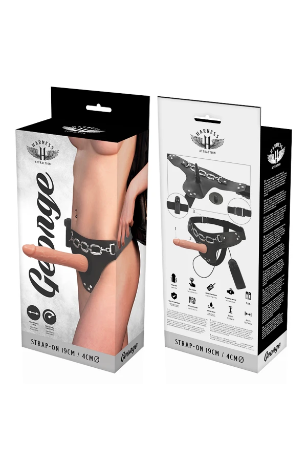 Rnes George realistischer Vibrator 19 cm -O- 4 cm von Harness Attraction