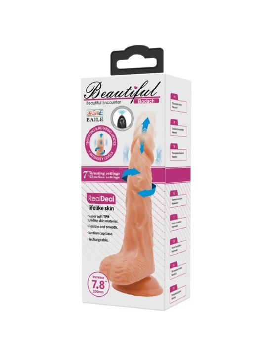 Bodach Realistischer Vibrator mit Fernbedienungssaugnapf von Baile Dildos