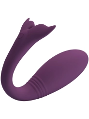 Jayleen Vibrator mit App-Fernbedienbares Lila von Pretty Love Led