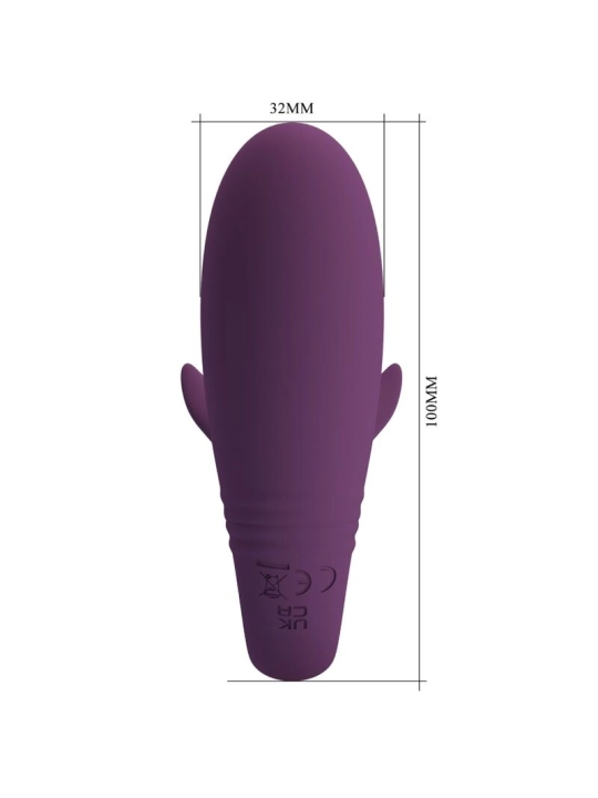 Jayleen Vibrator mit App-Fernbedienbares Lila von Pretty Love Led