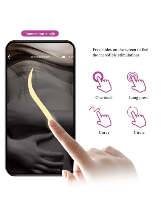 Jayleen Vibrator mit App-Fernbedienbares Lila von Pretty Love Led