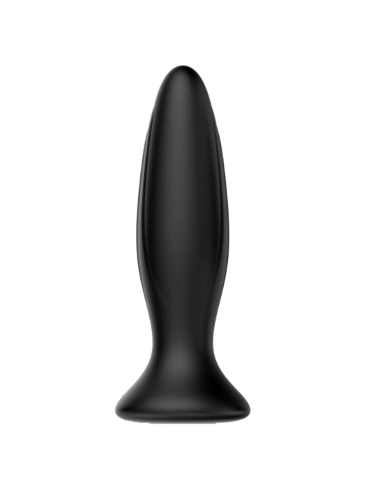 Wiederaufladbarer Schwarzer Vibrator Analsplug von Mr Play