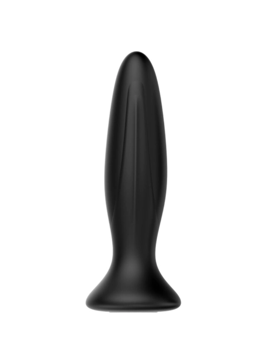 Wiederaufladbarer Schwarzer Vibrator Analsplug von Mr Play