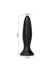 Wiederaufladbarer Schwarzer Vibrator Analsplug von Mr Play