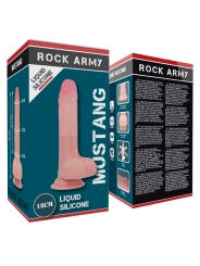 Liquid Silicone Premium Mustang Realistic 18 cm -O- 4.14 cm von Rock Army